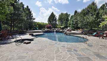 STAMPED CONCRETE POOL DECK